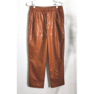 HYFVE Brown Faux Leather Pants SIze S